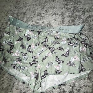 PINK by Victoria’s Secret Butterfly Print Sleep Shorts Green Size XL